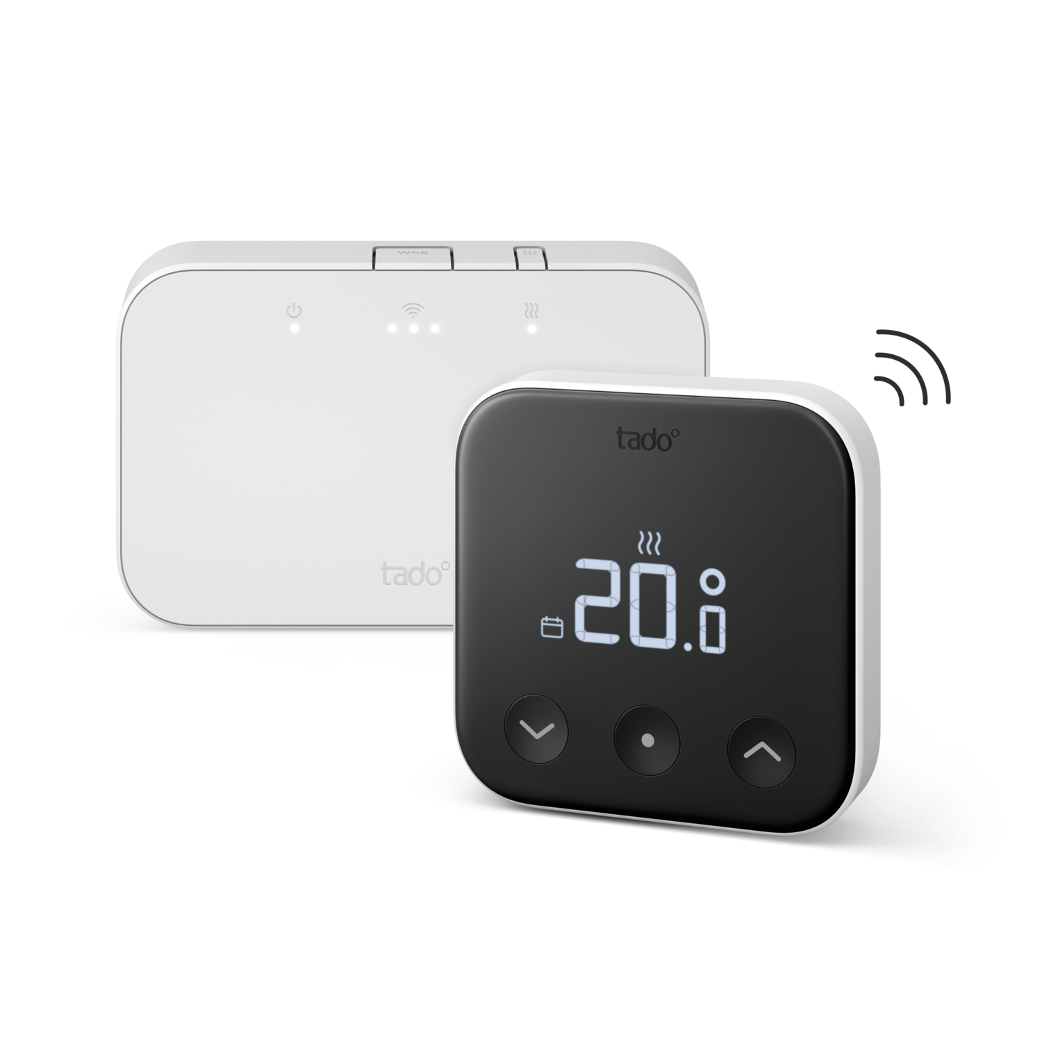 tado° Wireless Smart Thermostat X - Starterskit - Slimme Thermostaat - incl. Matter Bridge - Zwart/Wit