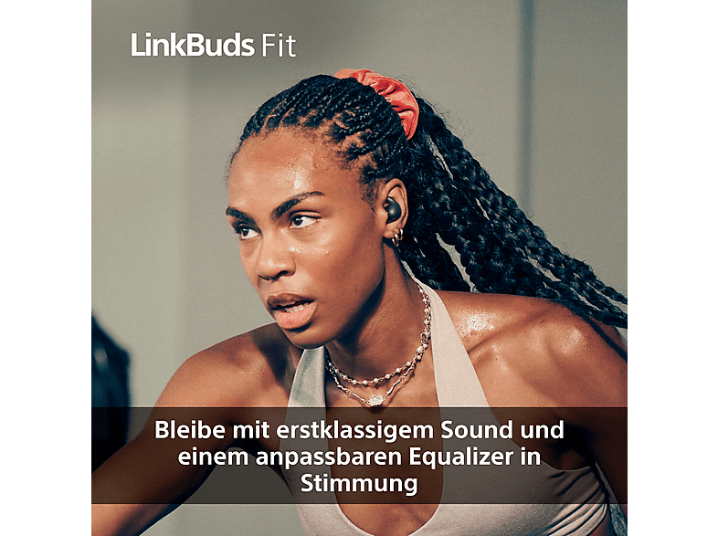 Thumbnail - SONY LinkBuds Fit - Truly Wireless Noise Cancelling, In-ear Kopfhörer Bluetooth Grün