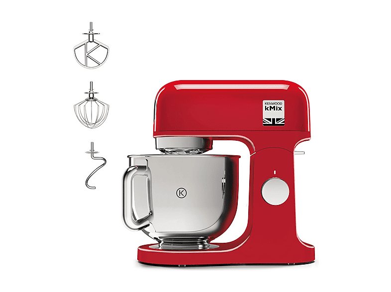 Kenwood kMix Kmx750Ar Impastatrice Planetaria, 1000 W, capacità ciotola 5 l, Rosso