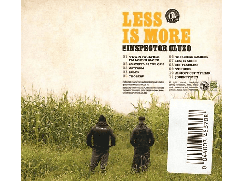 Thumbnail - The Inspector Cluzo - Less is More (CD)