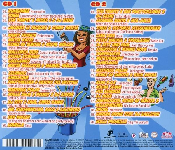 CD-Cover mit zwei Comicfiguren, eine weibliche, eine männliche, und einem blauen Eimer mit Strohhalmen.