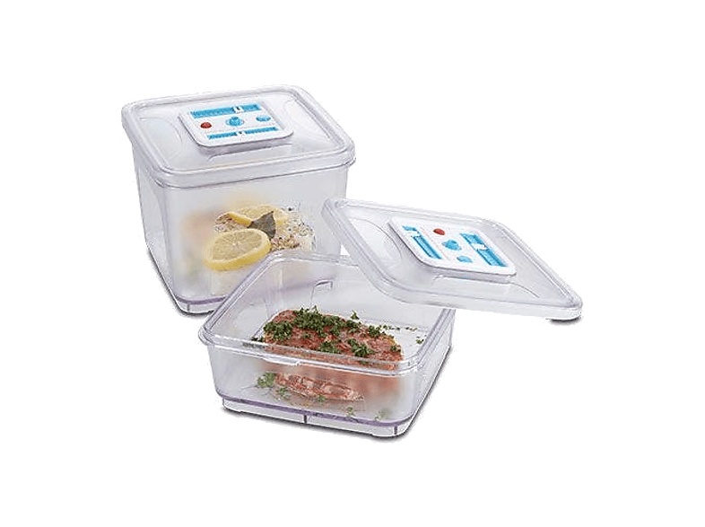 Pojemniki próżniowe SOLIS 2 szt Przezroczysty