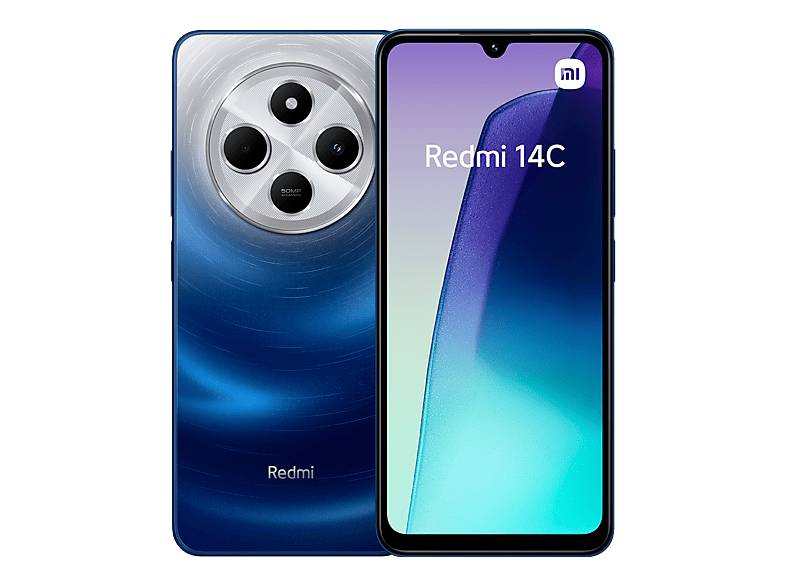 Xiaomi Redmi 14C, Azul, 128GB, 6GB RAM, 6.88 HD+, MediaTek Helio G81 Ultra, 5160mAh, Android