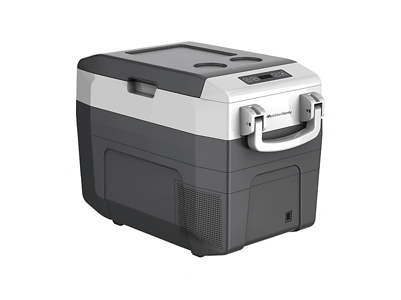 FRIGORIFERO PORTATILE MELCHIONI FAMILY GLACIALE 40, Capacità netta totale 37 l, Rumorosità: 56 dB(A), Dimensioni: L 44,7 cm A 75,2 P 56,3 cm, Grey, Classe D