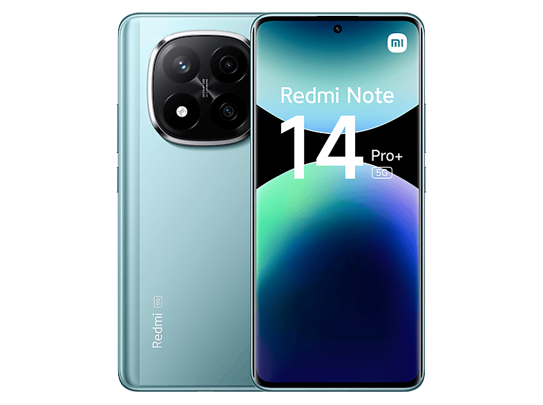 Xiaomi Redmi Note 14 Pro+ 5G, Azul ártico, 256 GB, 8 GB RAM, 6.67 AMOLED 1.5K, Snapdragon 7s Gen 3., 5110 mAh
