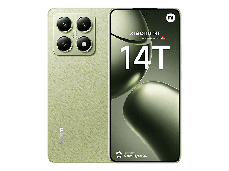 Xiaomi 14T, Verde Limón, 256 GB, 12 GB RAM, 6.67 1.5K, Mediateck Dimensity 8300 Ultra, 5000 mAh, Android-HyperOS