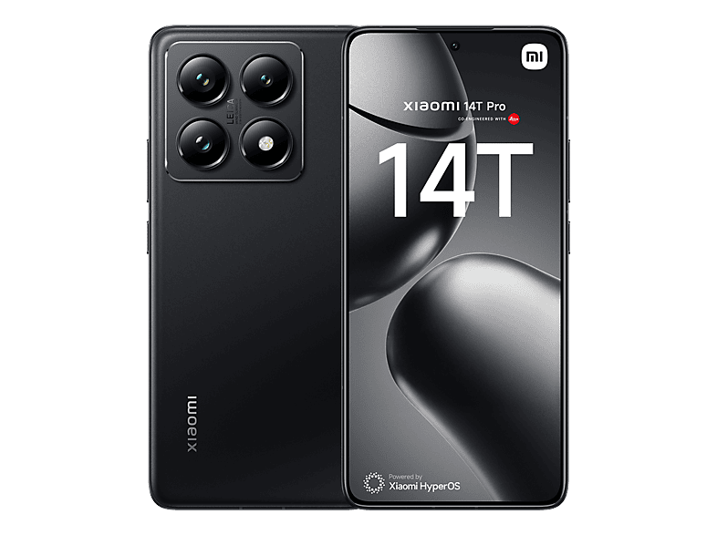 Xiaomi 14T Pro, Negro Titanio, 512 GB, 12 GB RAM, 6.67 1.5K, Mediateck Dimensity 9300+, 5000 mAh, Android-HyperOS