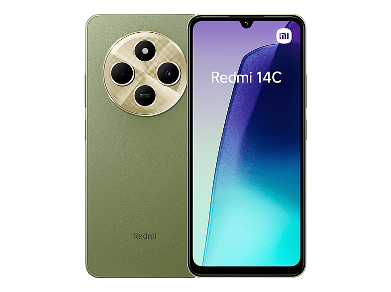 Xiaomi Redmi 14C, Verde, 128GB, 6GB RAM, 6.88 HD+, MediaTek Helio G81 Ultra, 5160mAh, Android