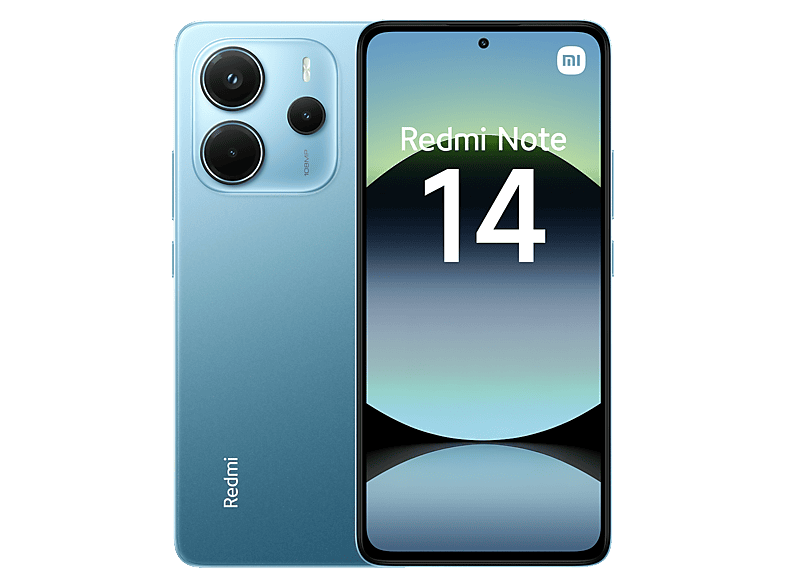 Xiaomi Redmi Note 14, Azul océano, 256 GB, 8 GB RAM, 6.67 AMOLED FHD+, MediaTek Helio g99-Ultra, 5500 mAh