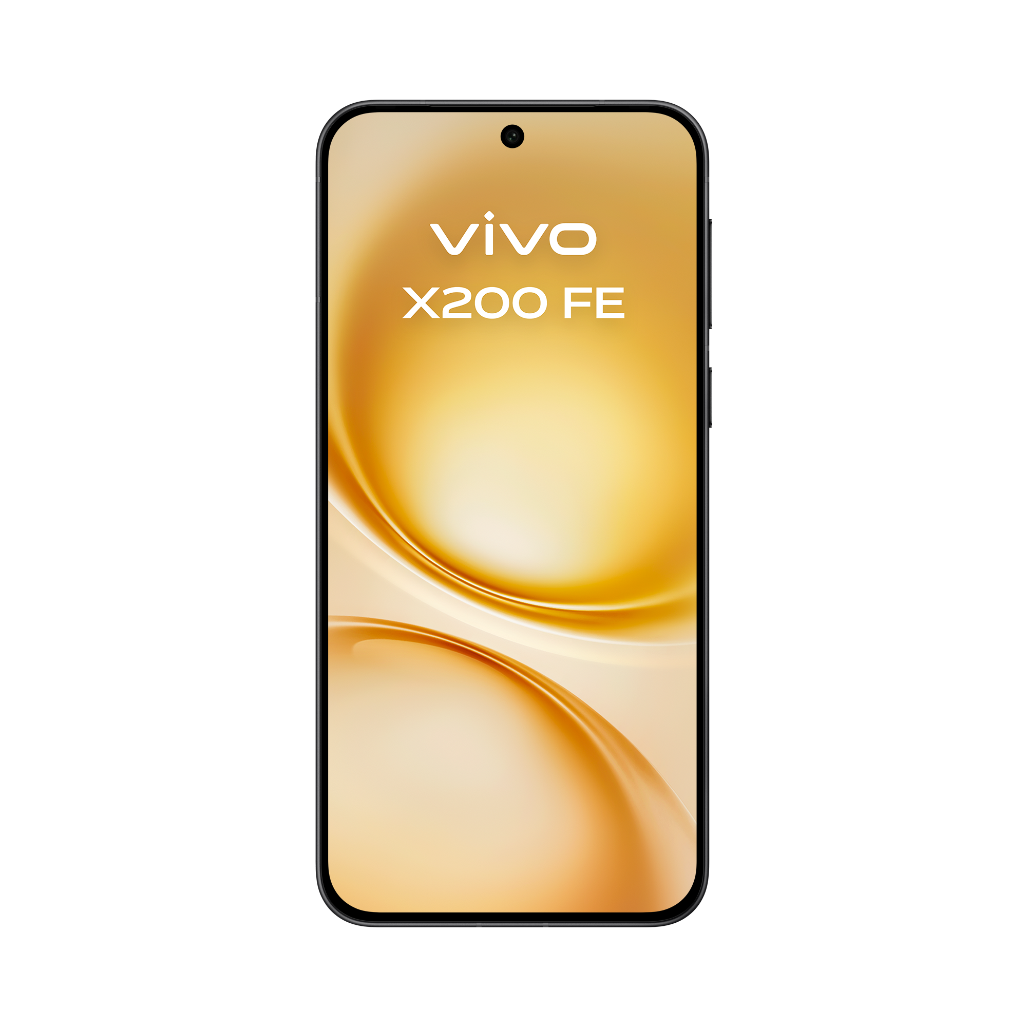 Un smartphone muestra un fondo degradado con el logo Vivo y el texto X200 FE.