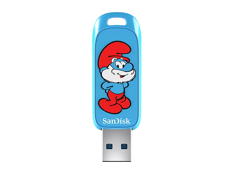 Pamięć USB SANDISK Smurfs 128GB Niebieski