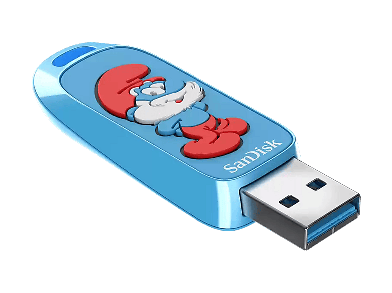 Pamięć USB SANDISK Smurfs 128GB Niebieski – zdjęcie 2
