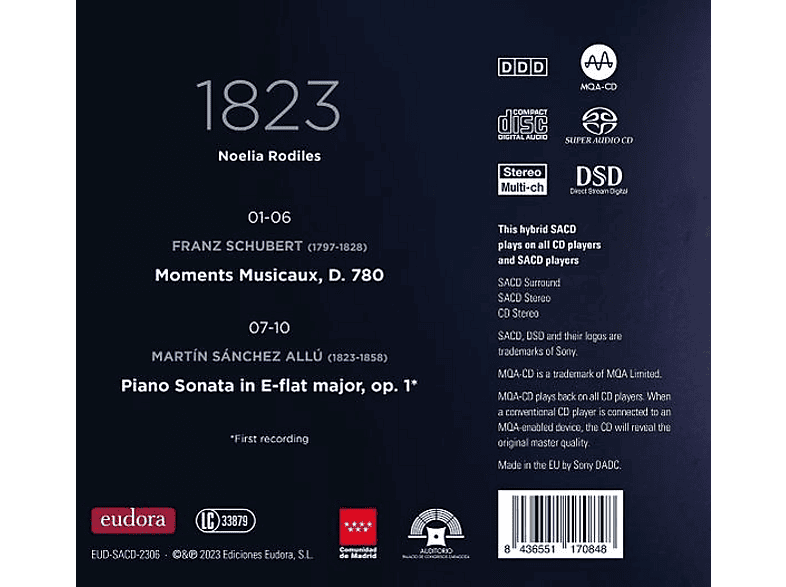 Thumbnail - Noelia Rodiles - 1823 (SACD Hybrid)