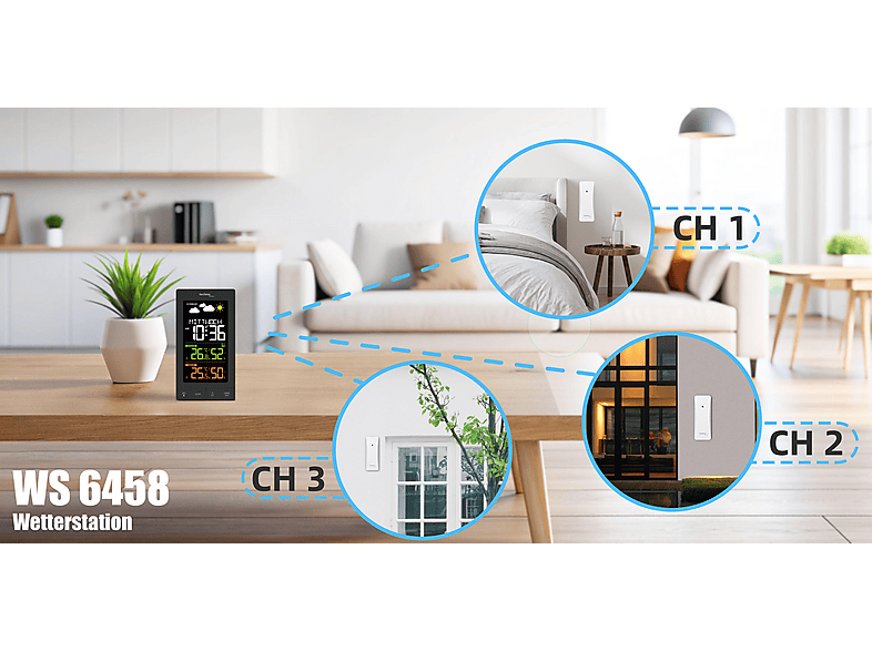 Thumbnail - TECHNOLINE WS 6458 Wetterstation