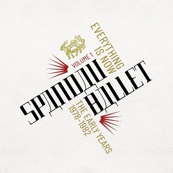 Spandau Ballet Albumcover. Text in Schwarz und Gold auf weißem Hintergrund. Enthält Bandnamen, Albumtitel und die Jahre 1978-1982.