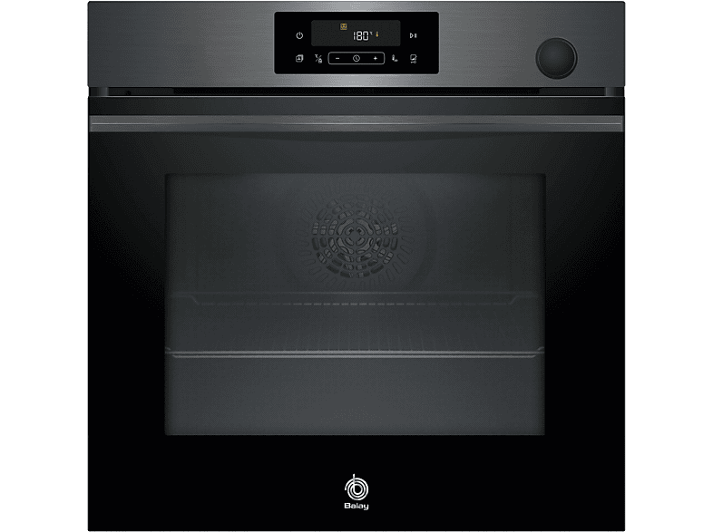 Horno a vapor - Balay 3HA4121G3, Multifunción, Aquálisis, 71 l, Función Freidora de aire, Vapor Plus,60 cm, Negro