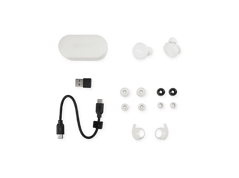 Denon PerL słuchawki TWS Białe – zdjęcie 3