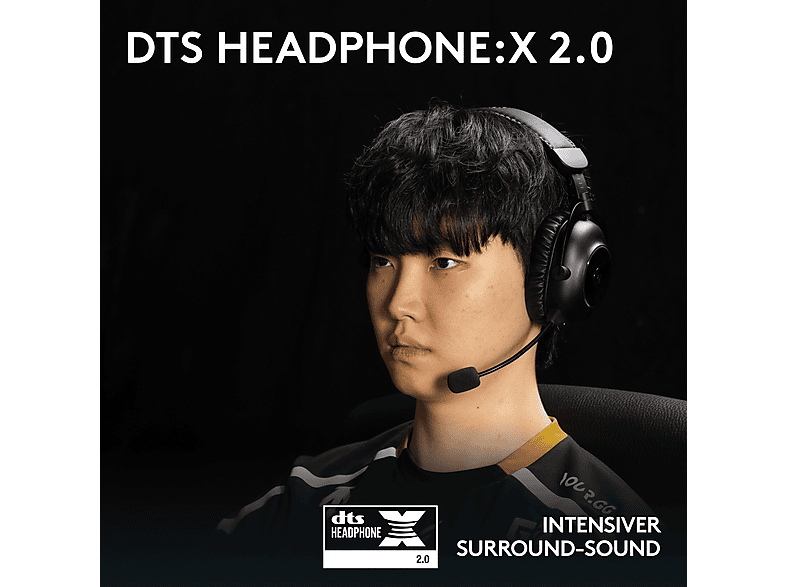 LOGITECH G pro X 2 Lightspeed Kabelloses Gaming Headset, Blue VO!CE, Bluetooth, 7.1 Surround-Sound, Schwarz — Foto 5 von 5