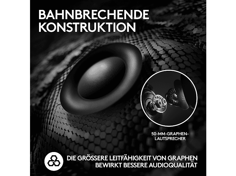 LOGITECH G pro X 2 Lightspeed Kabelloses Gaming Headset, Blue VO!CE, Bluetooth, 7.1 Surround-Sound, Weiß — Foto 3 von 5