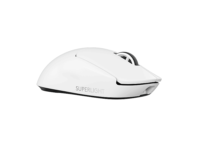 LOGITECH G pro X Superlight 2 Lightspeed Kabellose Gaming Maus, LightForce Switches, kompatibel mit PowerPLAY, 60 Gramm, Weiß