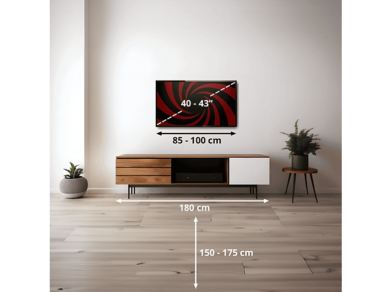 Telewizor LED KIANO Slim TV 40" Smart FHD Czarny-Zdjęcie-0