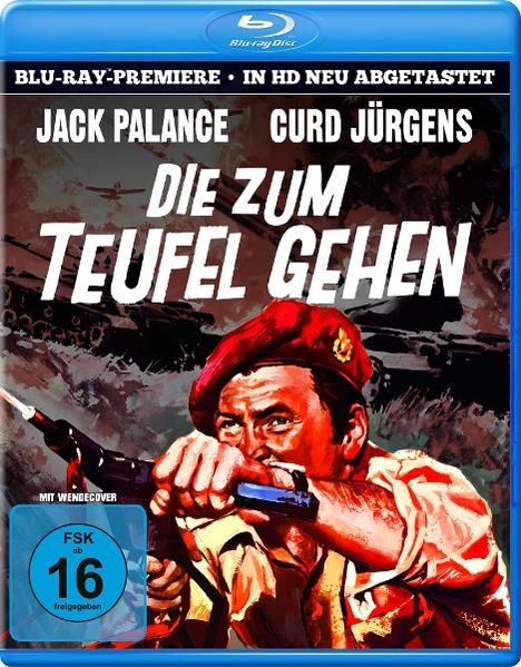 Blu-ray Cover mit Jack Palance, der eine Waffe hält. Panzer und Flugzeuge im Hintergrund.