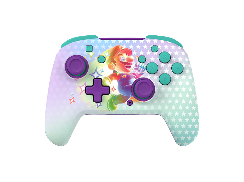 Mando Nintendo Switch - Turtle Beach Rematch Wireless Controller Invincible Mario, Cable USB, Brilla en la oscuridad, Hasta 40 horas