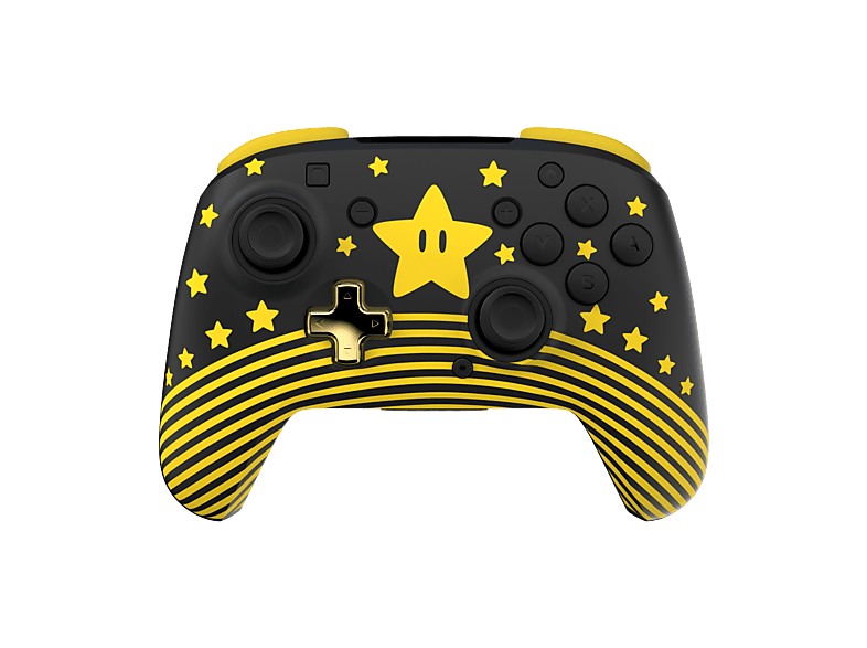 Mando Nintendo Switch - Turtle Beach Rematch Wireless Controller Super Mario Star, Cable USB, Brilla en la oscuridad, Hasta 40 horas