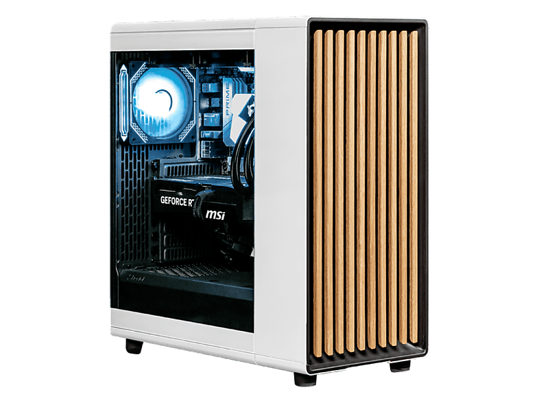Extremegamer Wood Edition Gaming PC AMD Ryzen 7 9700X, 32GB RAM, 2TB SSD, GeForce RTX 5070