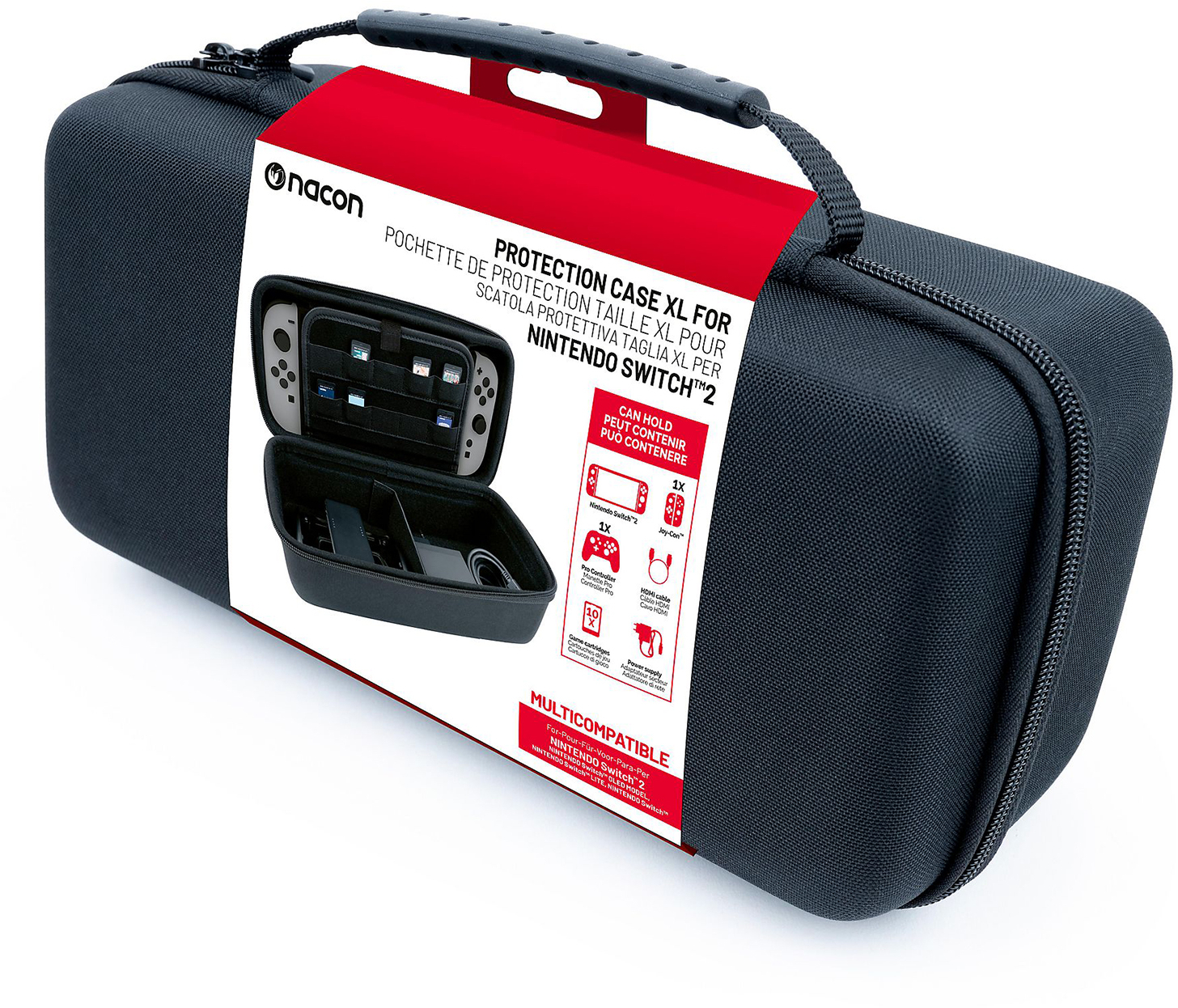 NACON Nintendo Switch 2 XL utazótok, fekete