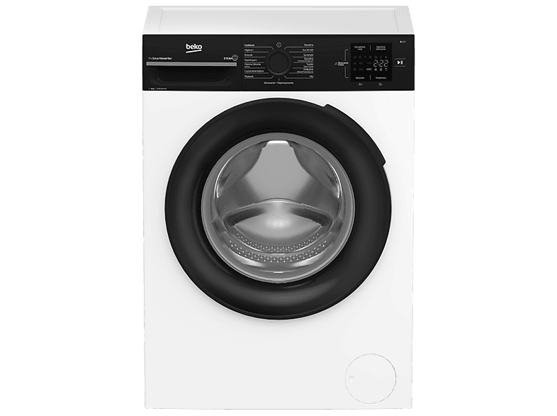 Pralka BEKO b100 BM1WFU36225WBPB Slim 6kg 1200obr SteamCure ColdWash Higiena+ Inverter