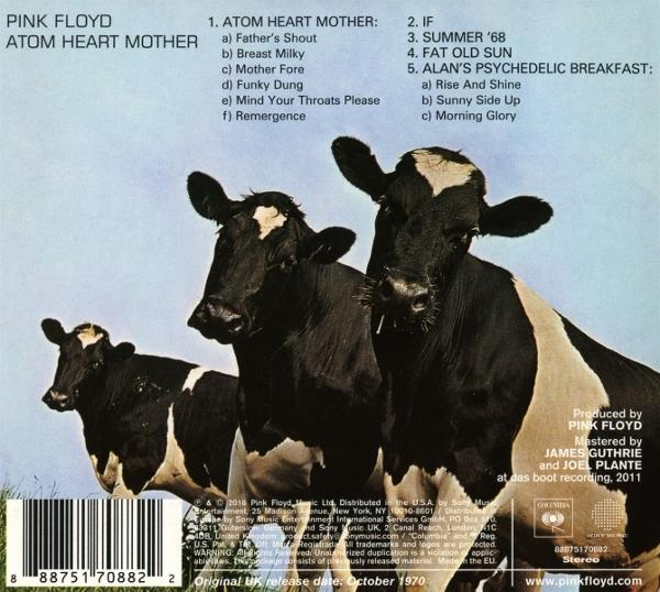 Albumcover: Drei Kühe mit schwarz-weißem Muster auf einer Wiese. Albumtitel und Titelliste oben.