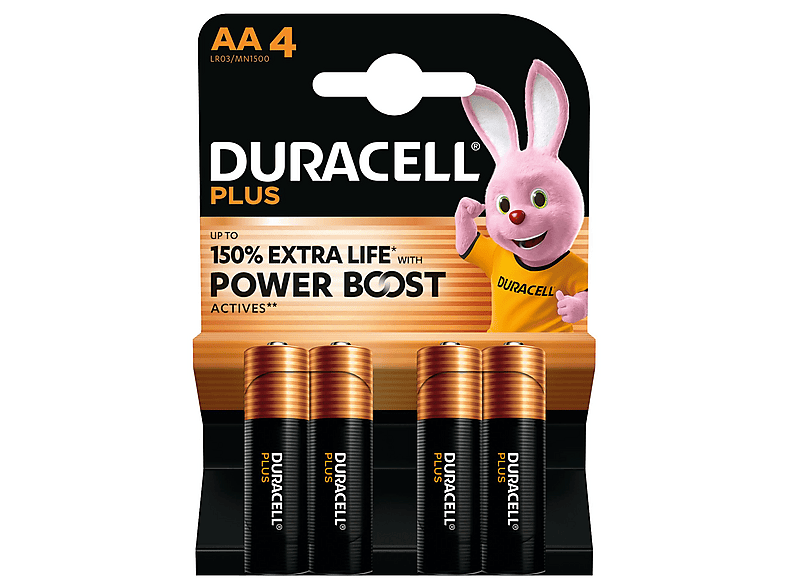 Duracell Plus Power Mignon AA, 4er-Pack; Batterie — Foto 2 von 2