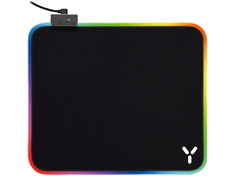 Podkładka gamingowa pod mysz ISY IMP-6000-1 RGB 350×250 mm z podświetleniem Czarny