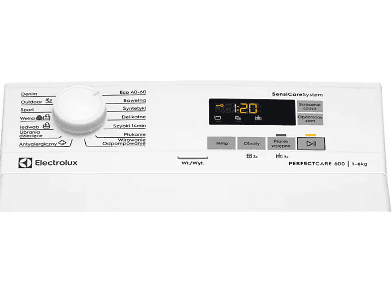 Pralka ładowana od góry ELECTROLUX EW6TN5061FP Biały – zdjęcie 3