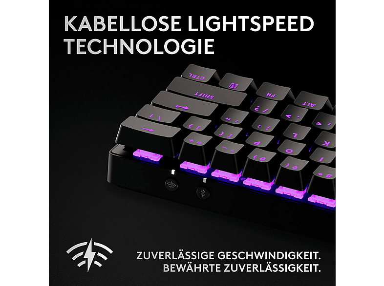 Thumbnail - LOGITECH G PRO X 60 LIGHTSPEED, Gaming Tastatur, Mechanisch, Sonstiges, kabellos, Black