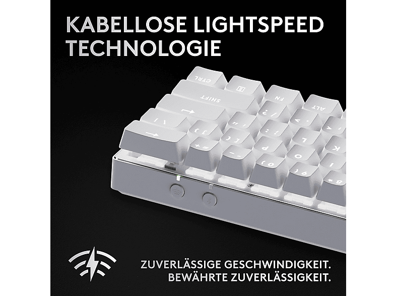 Thumbnail - LOGITECH G PRO X 60 LIGHTSPEED, Gaming Tastatur, Mechanisch, Sonstiges, kabellos, White