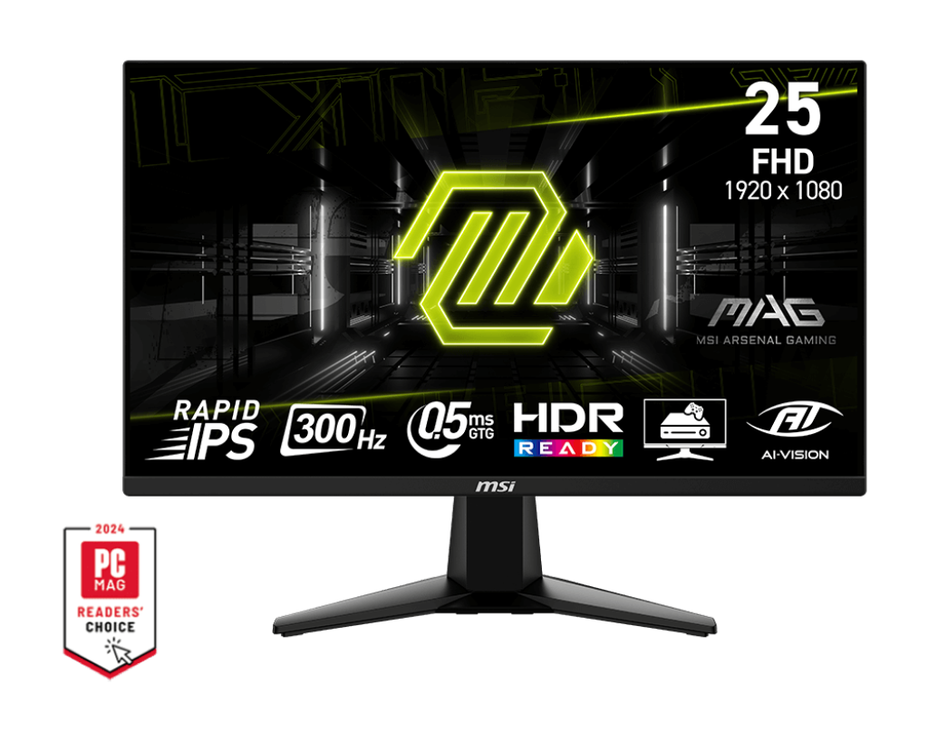 MSI MAG 255XF 24,5'' Sík FHD 300 Hz 16:9 IPS LED Gamer Monitor