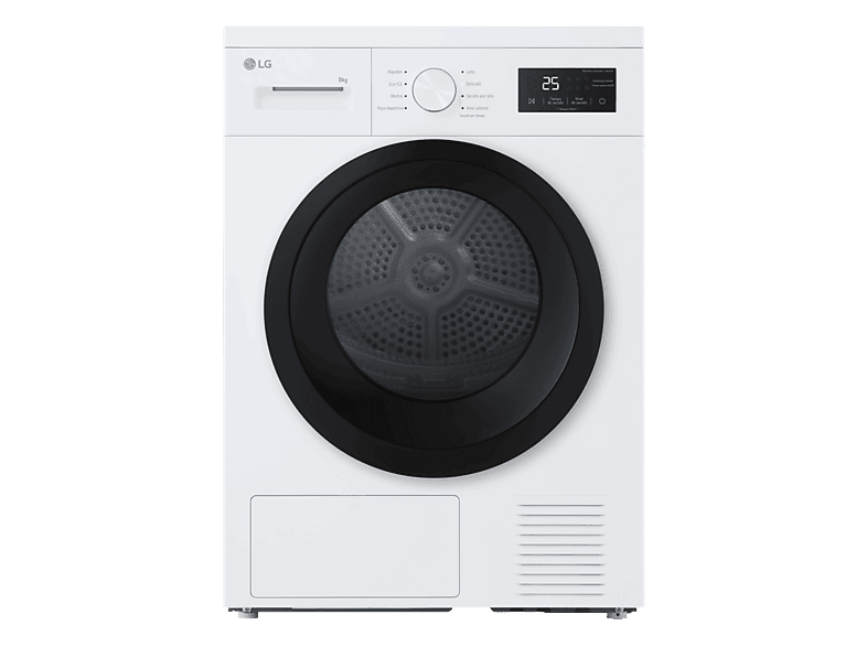 LG RHA1008NWK, 8 kg, programas, Blanco