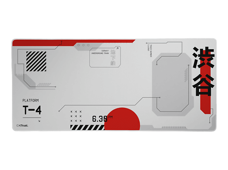 Podkładka pod mysz i klawiaturę TRUST GXT 759 XXL Biało-czerwony