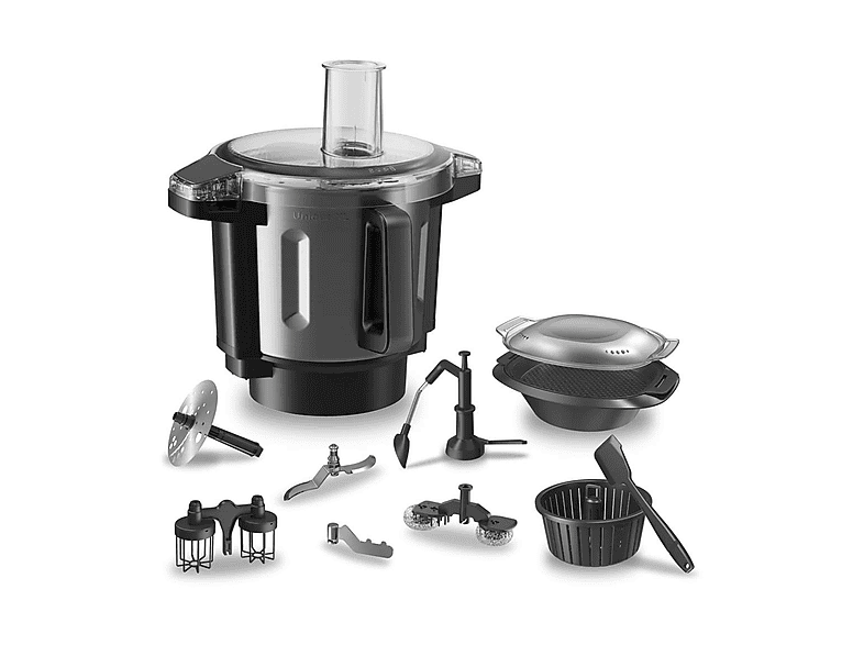 Cecotec Mambo CooKingTotalGourmet Robot DA Cucina, 2200 W, capacità ciotola 4,5 l, Inox Black