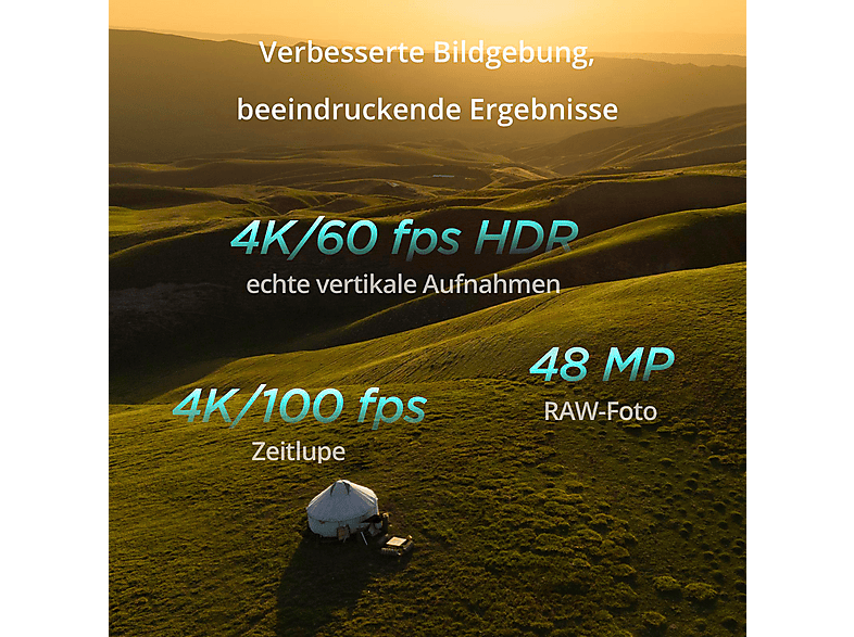DJI Mini 4 Pro Fly More Combo (DJI RC 2) Mini-Kameradrohne, Grau