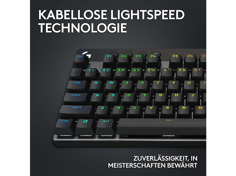 Thumbnail - LOGITECH G Pro X TKL Lightspeed LIGHTSYNC RGB, Gaming Tastatur, Mechanisch, Logitech GX Brown, Kabellos, Schwarz