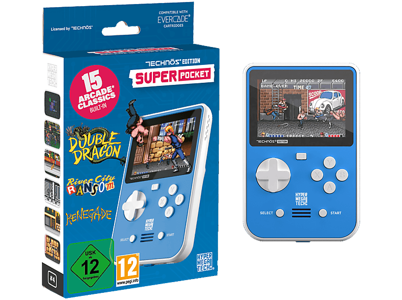 PLAION Blaze Evercade Technos Super Pocket; Handheld-Konsole