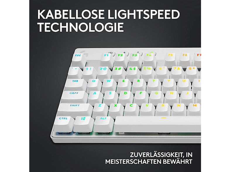 Thumbnail - LOGITECH G Pro X TKL Lightspeed LIGHTSYNC RGB, Gaming Tastatur, Mechanisch, Logitech GX Brown, Kabellos, Weiß
