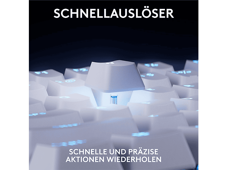 Thumbnail - LOGITECH PRO X TKL RAPID mit magnetischen Analogschaltern, Gaming-Tastatur, kabelgebunden, White