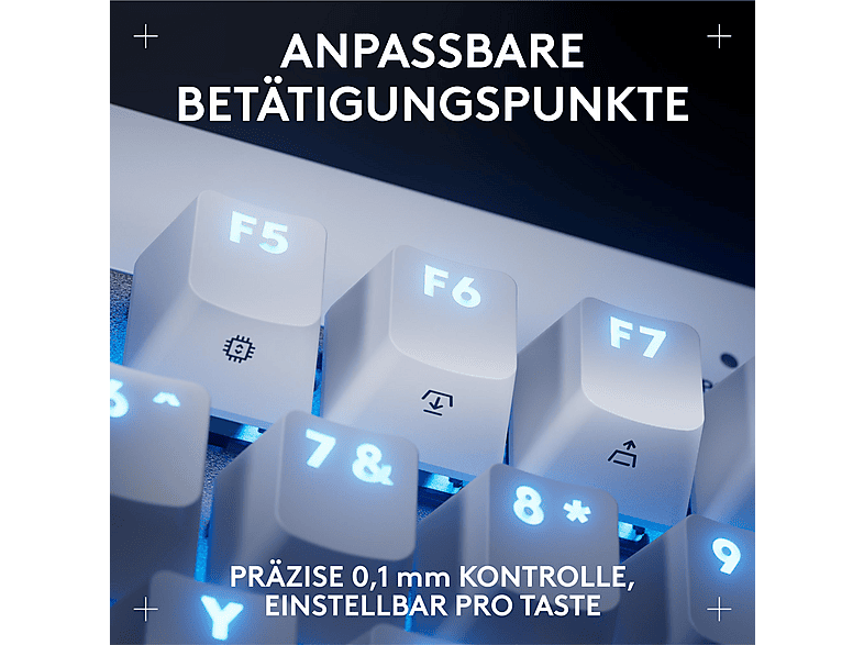 Thumbnail - LOGITECH PRO X TKL RAPID mit magnetischen Analogschaltern, Gaming-Tastatur, kabelgebunden, White
