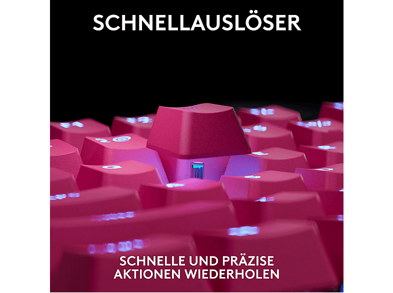 Thumbnail - LOGITECH PRO X TKL RAPID mit magnetischen Analogschaltern, Gaming-Tastaturen, kabelgebunden, Magenta