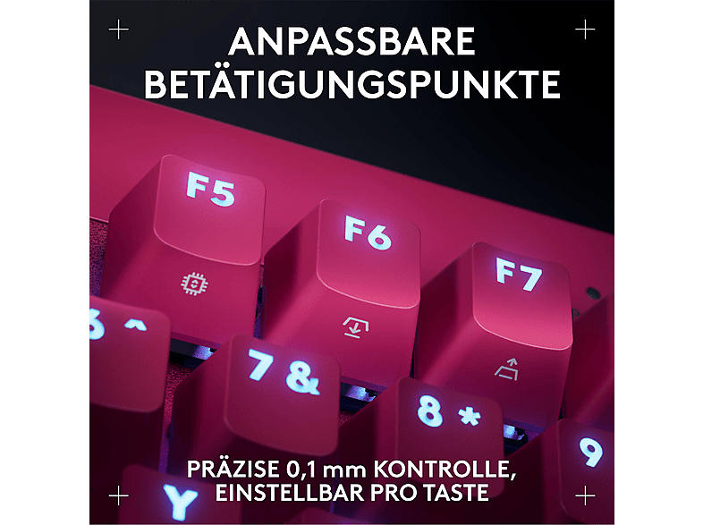 Thumbnail - LOGITECH PRO X TKL RAPID mit magnetischen Analogschaltern, Gaming-Tastaturen, kabelgebunden, Magenta