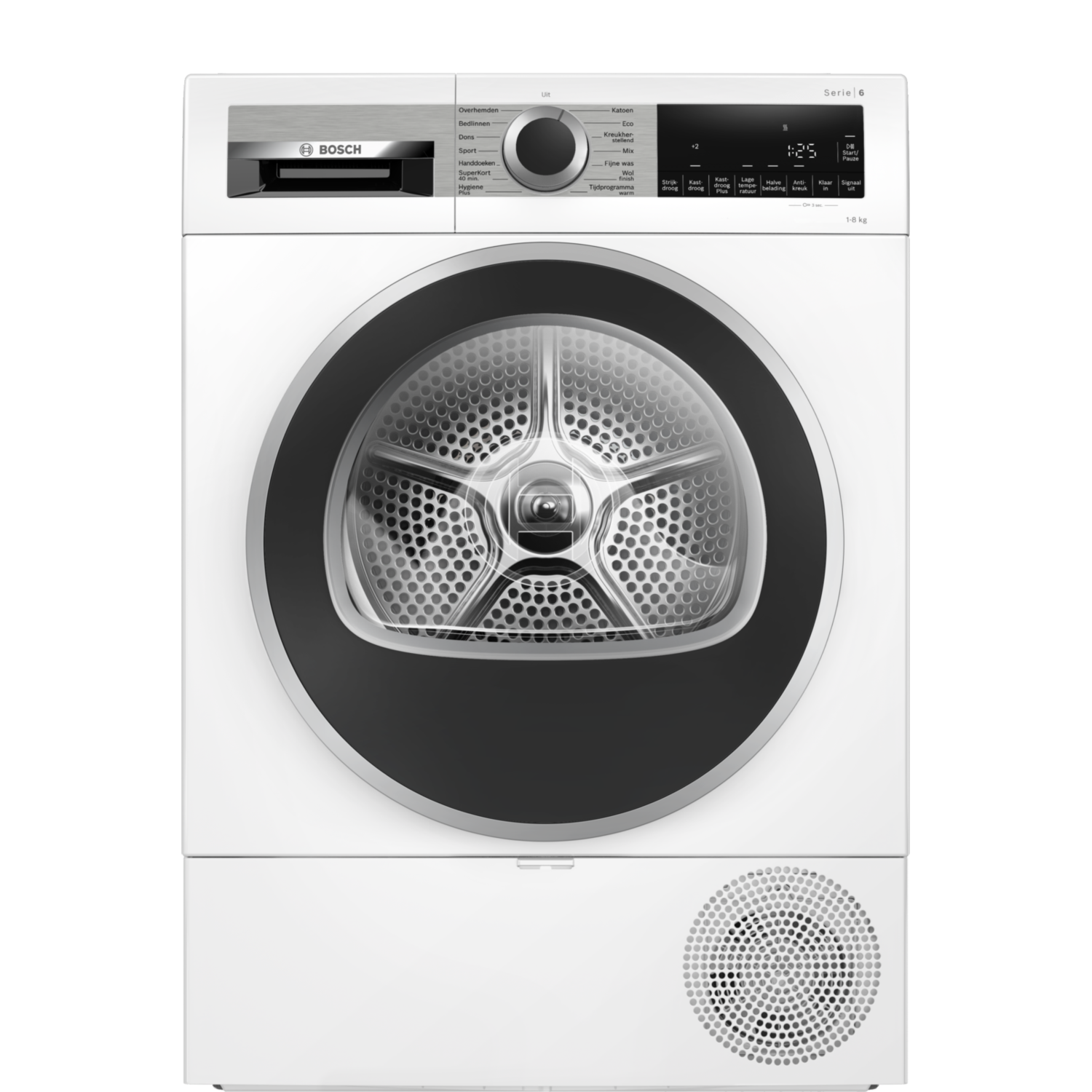 Bosch Wqg233dlnl - Warmtepompdroger 8 Kg 63 Db Energielabel C afbeelding